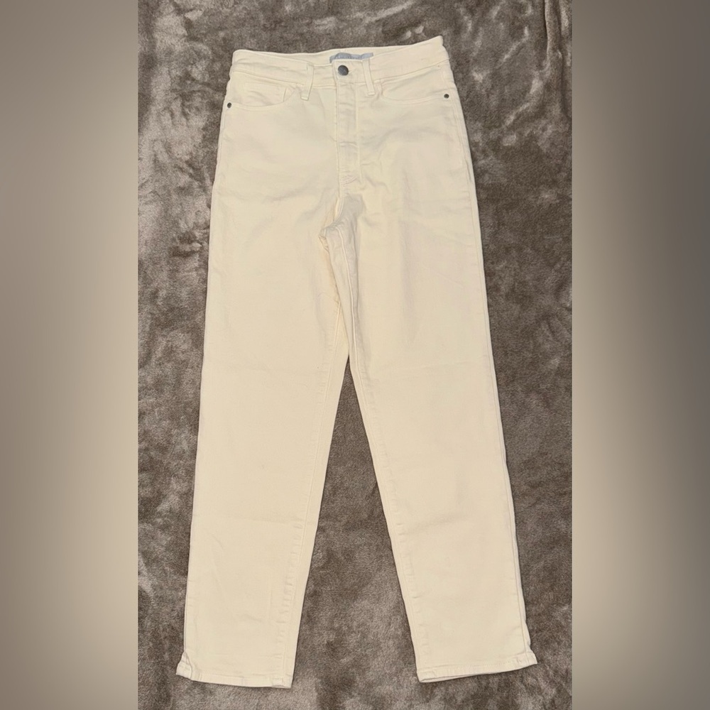 ATHLETA Sculptek High Rise Jeans in Cream Size 4
